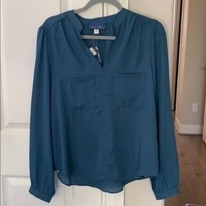 Blue Rain long sleeve blouse